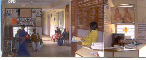 Patients in the hospital and new reception