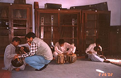 Music lessons for children at Orphanage/School for blind