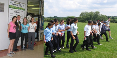 Charity walk by pupils of Judgemeadow Community College