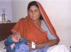 A patient in hospital 